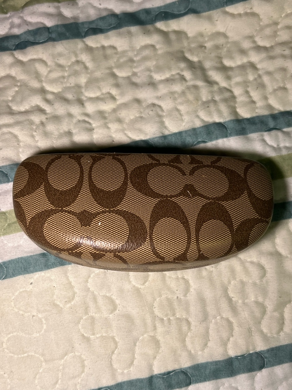 Coach Brown Logo Hard Sunglasses Case